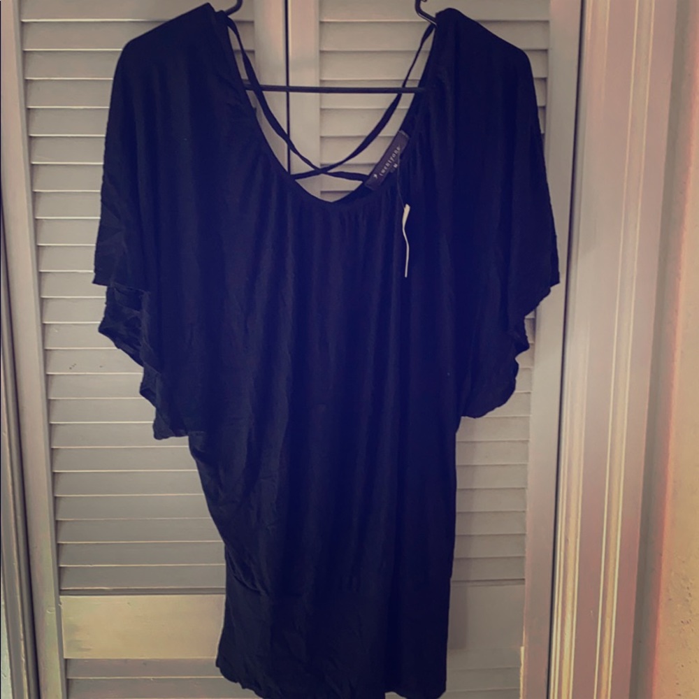 Brand new kimono style black top